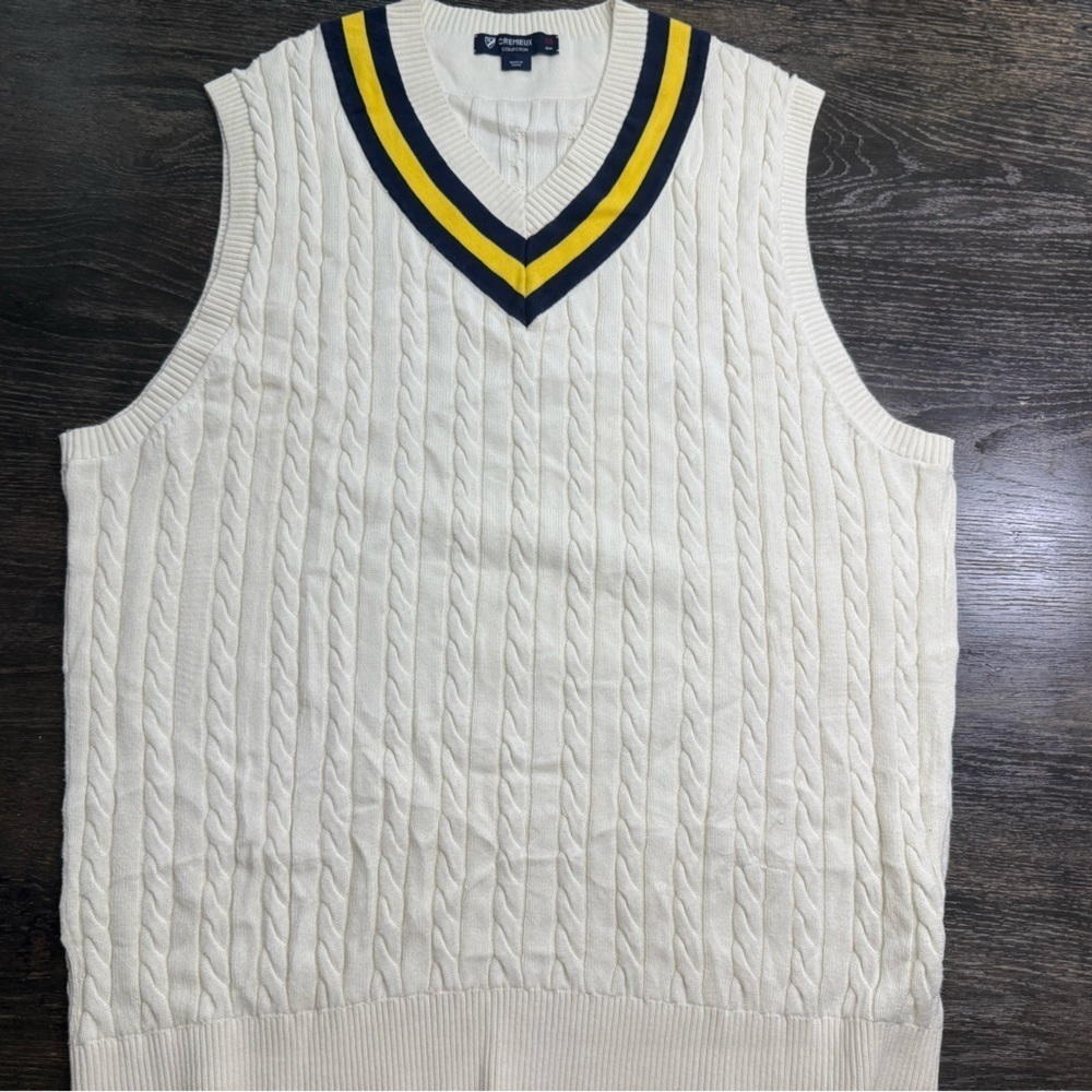 Daniel Cremieux Tennis Cricket Sweater Vest - Picture 2 of 4